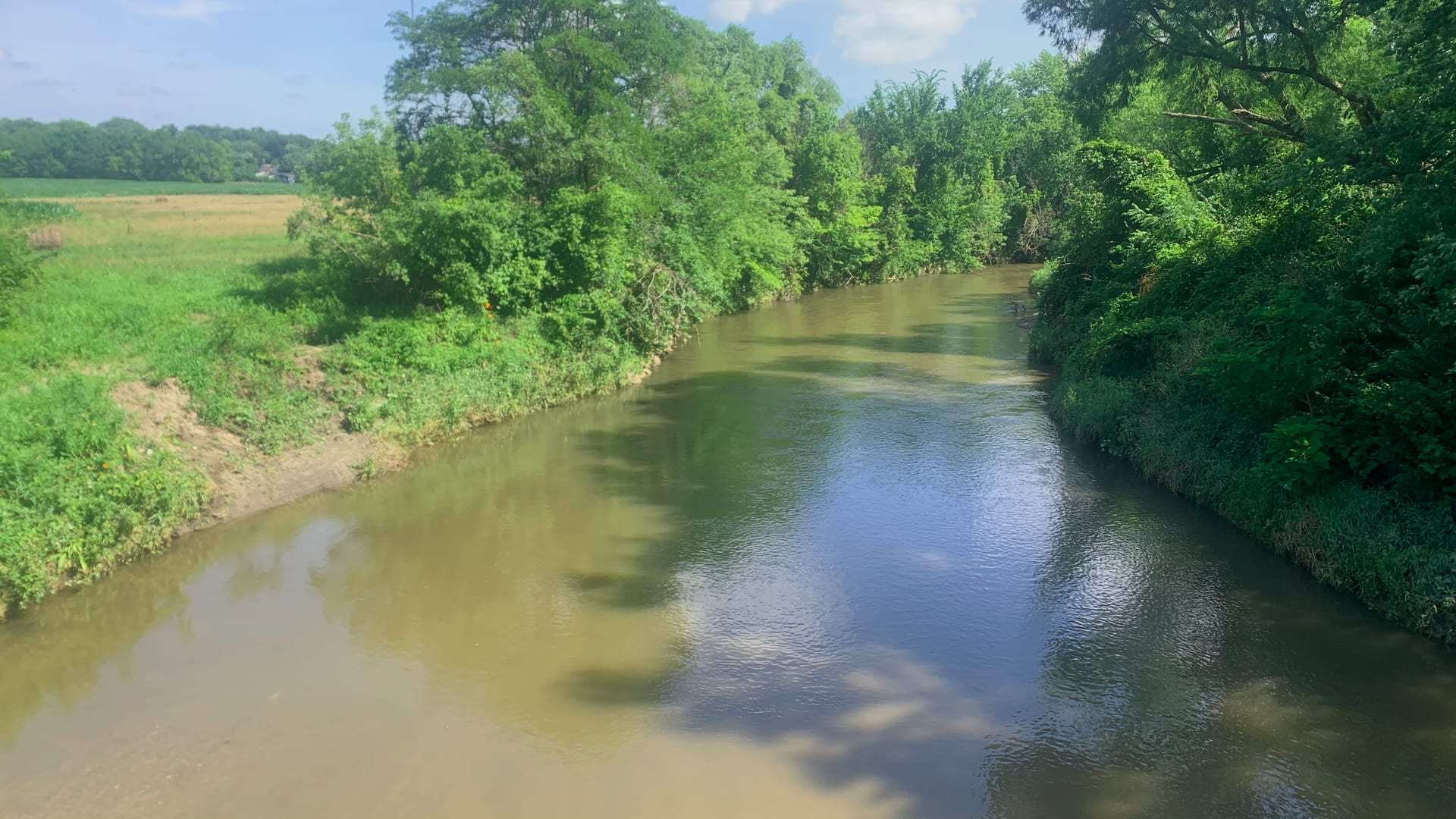 Fourmile Creek near Pleasant Hill, Iowa